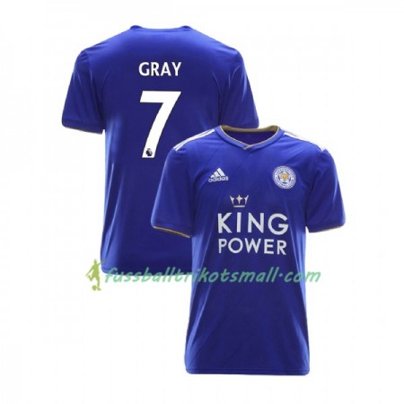 Fußballtrikots Leicester City Demarai Gray 7 2018-2019 Kurzarm Heimtrikotsatz kaufen